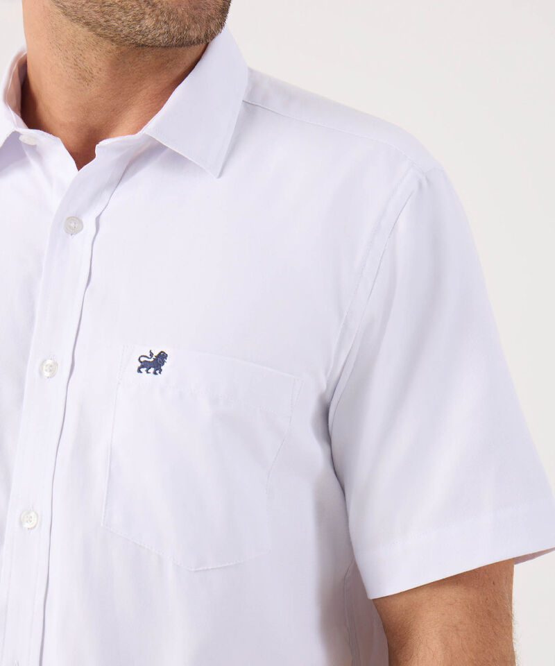 Camisa Unicolor Con Bolsillo 